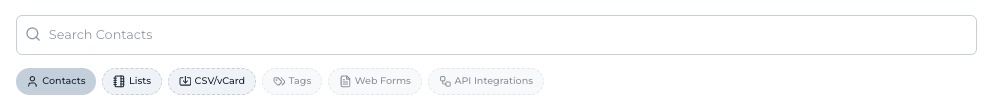 Adding contacts to the funnel from contacts, lists or imports