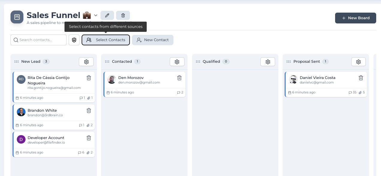 Cover Image for Trevally Kanban Boards: Turn Your Contacts into a Sales Funnel or Recruiting Pipeline